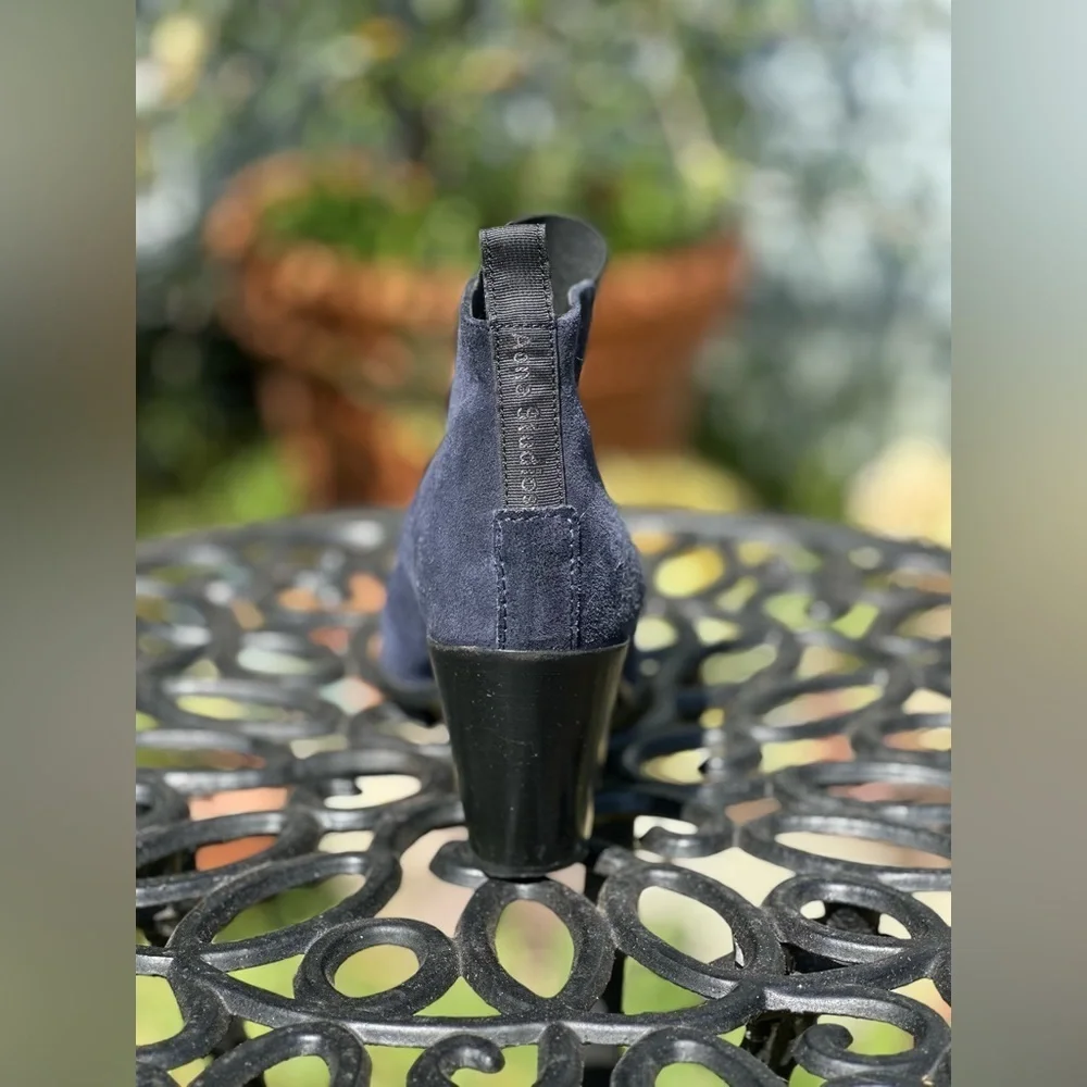 Acne Studios — Suede Grosgrain Trim Boots - Picture 5 of 7